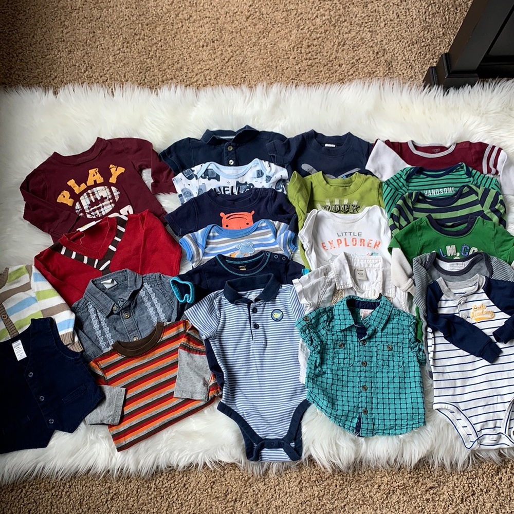 24 Piece Baby boy clothes assortment lot